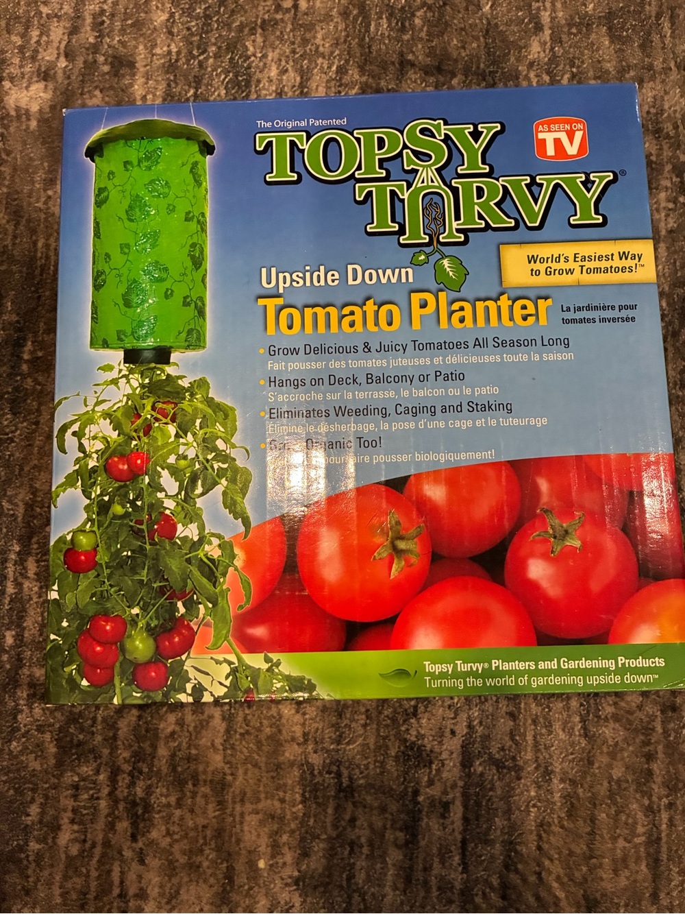 Upside Down Tomato Planter - Green